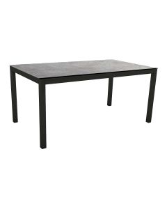Stern Tisch 160x90 cm schwarz matt / Silverstar 2.0 Metallic Grau