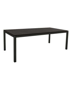 Stern Tisch 200x100 cm schwarz matt / Dekton Lava anthrazit