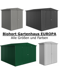 Biohort Gerätehaus EUROPA Konfigurator