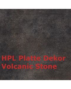 Zebra Tischplatte HPL Volcanic Stone 110cm rund