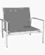 Stern Skelby Lounge Sessel weiß / silber
