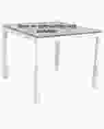 Stern Aluminium Tischgestell weiß 90 x 90cm