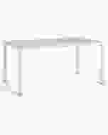 Lechuza Esstisch mit Glasplatte 160x90cm weiß 10930