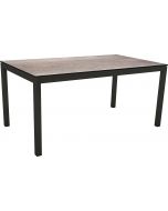 Stern Tisch 160x90 cm schwarz matt / Silverstar 2.0 Smoky