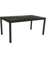 Stern Tisch 160x90 cm schwarz matt / Silverstar 2.0 Dark Marble