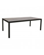 Stern Tisch 200x100 cm schwarz matt / Silverstar 2.0 Smoky
