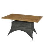 Zebra Status Tisch grau/schwarz 140x90cm