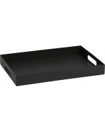 Stern Tablett 60x40cm schwarz-matt Aluminium