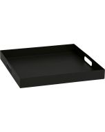Stern Tablett 60x60cm schwarz-matt Aluminium