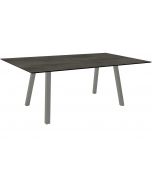 Stern Interno Tisch 180x100cm Vierkantrohr graphit / Zement