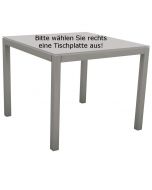 Stern Tisch 90 x 90 cm graphit mit Platte