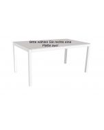 Stern Tisch 160 x 90 cm weiß mit diversen Platten 
