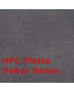Zebra Tischplatte HPL Dekor Beton 110cm rund