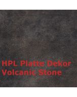 Zebra Tischplatte HPL Volcanic Stone 110cm rund