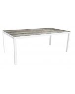 Stern Tisch 200 x 100 cm weiß / Silverstar 2.0 - Tundra grau