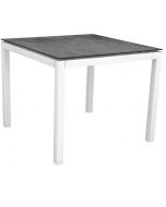 Stern Tisch 90 x 90 cm weiß / Silverstar 2.0 - Zement