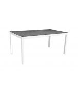 Stern Tisch 160 x 90 cm weiß / Silverstar 2.0 - Zement