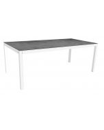 Stern Tisch 200 x 100 cm weiß / Silverstar 2.0 - Zement