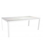 Stern Tisch 200 x 100 cm weiß / Silverstar 2.0 - Zement hell